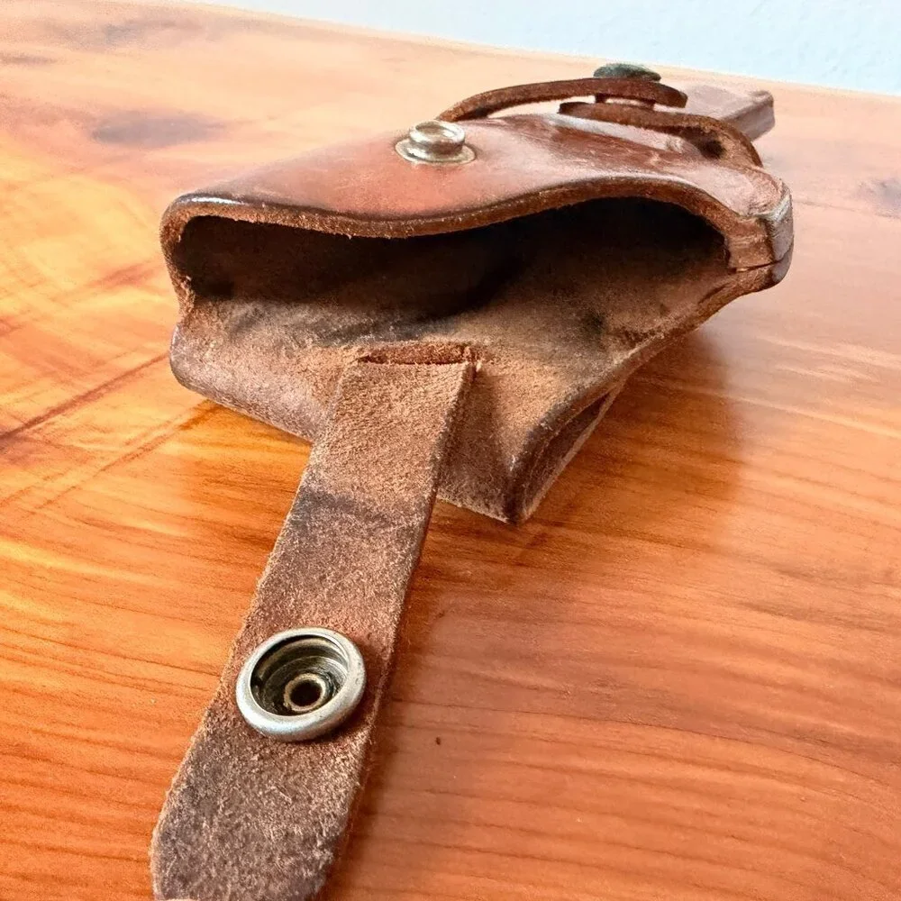 Brauer Bros. MFG. Co St. Louis Brown Leather Gun Holster Eagle Trim 38